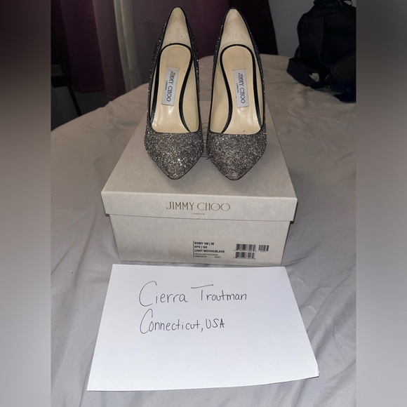 🖤 Jimmy Choo Romy size 38 Heels - Picture 2 of 5